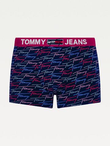 Férfi Tommy Hilfiger Organic cotton tommy print trunk Trunks Színes | HU 1307YXF